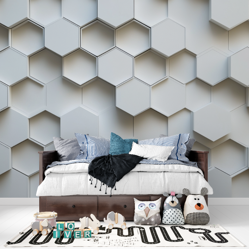 Honeycomb Geometric Wallpaper | Murals Wallpaper
