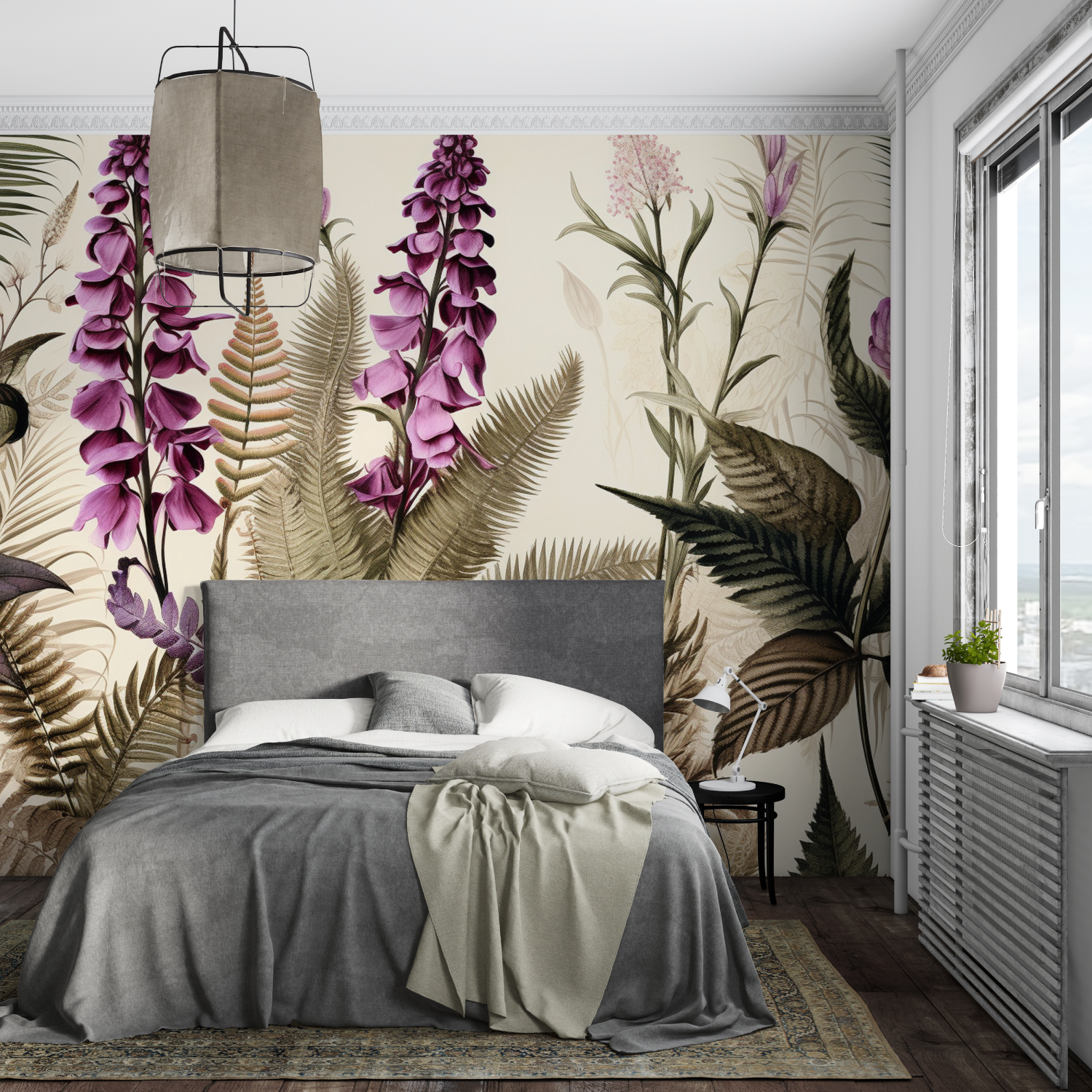 Purple Wallpaper for Adult Bedroom | Murals Wallpaper