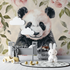 Panda Wallpaper and Vintage Vibe | Murals Wallpaper