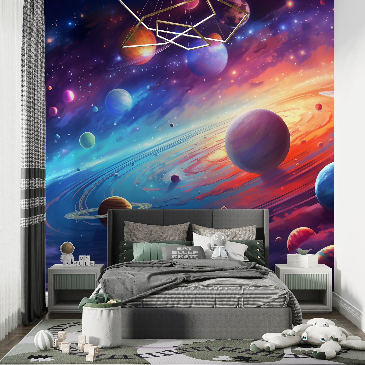 Space Kids Wallpaper | Murals Wallpaper