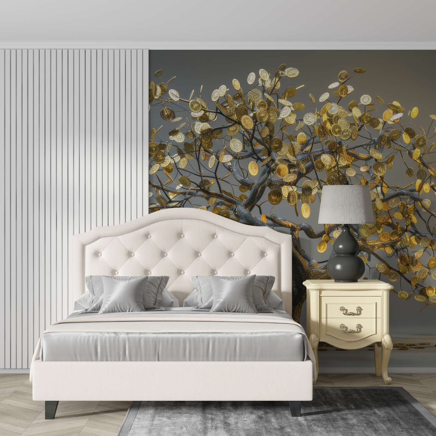 Papier Peint Arbre Doré - Tendenzen