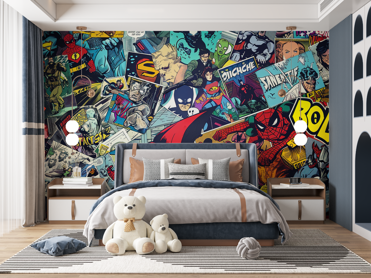 Papier Peint Panoramique Chambre Ado Garçon – Manga-Held