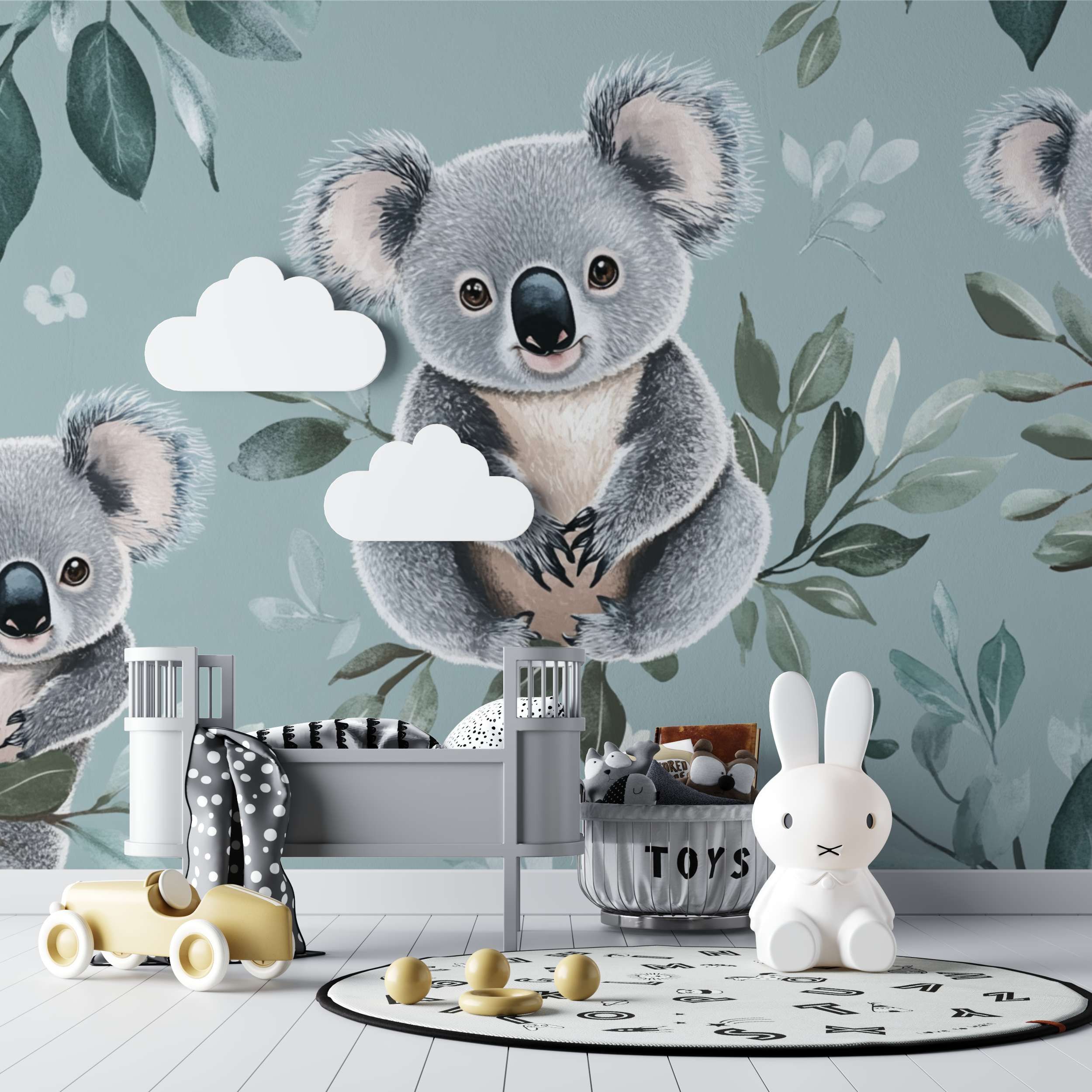 Baby Cuddly Koala Wallpaper | Murals Wallpaper