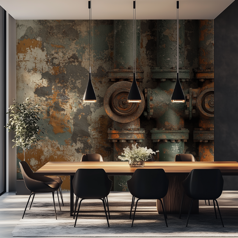 Vintage Pipe Wallpaper | Murals Wallpaper