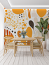 80s Orange Wallpaper | Murals Wallpaper