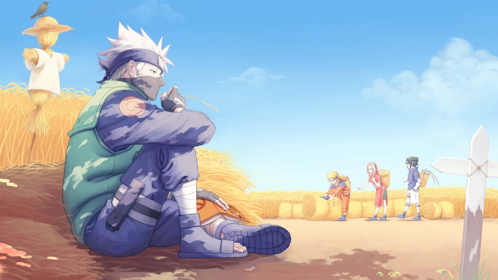 Naruto Kakashi Chill Wallpaper | Murals Wallpaper