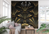 Dark Gold Art Deco Wallpaper | Murals Wallpaper