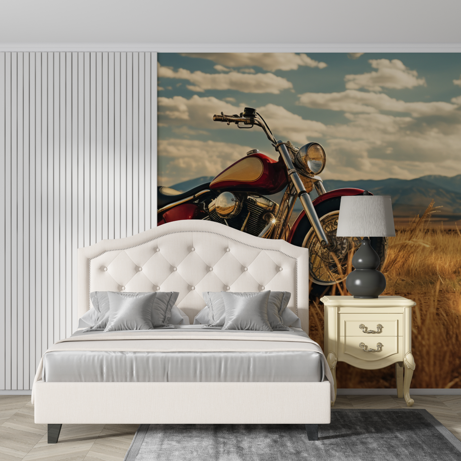 Vintage Motorcycle Mural Wallpaper | Murals Wallpaper