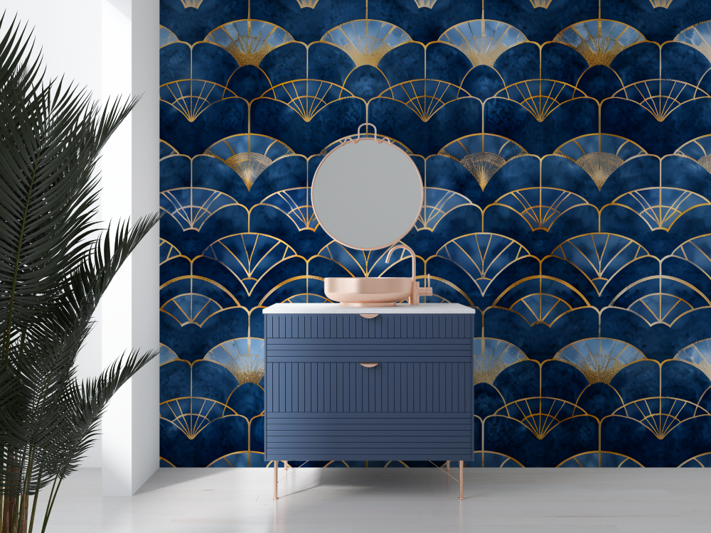Art Deco Bathroom Wallpaper | Murals Wallpaper