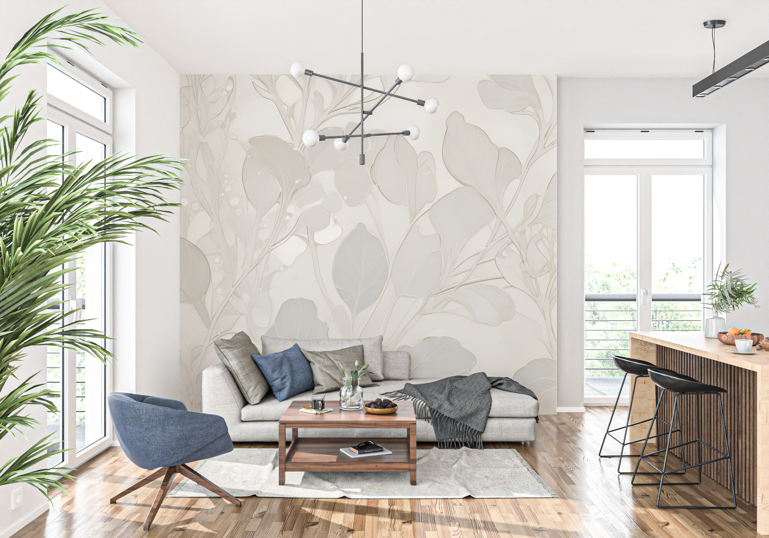 Beige Gray Wallpaper | Murals Wallpaper