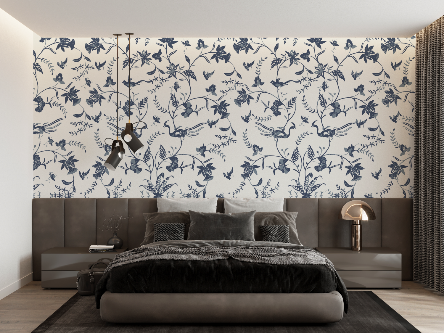 Modern Toile de Jouy Wallpaper | Murals Wallpaper