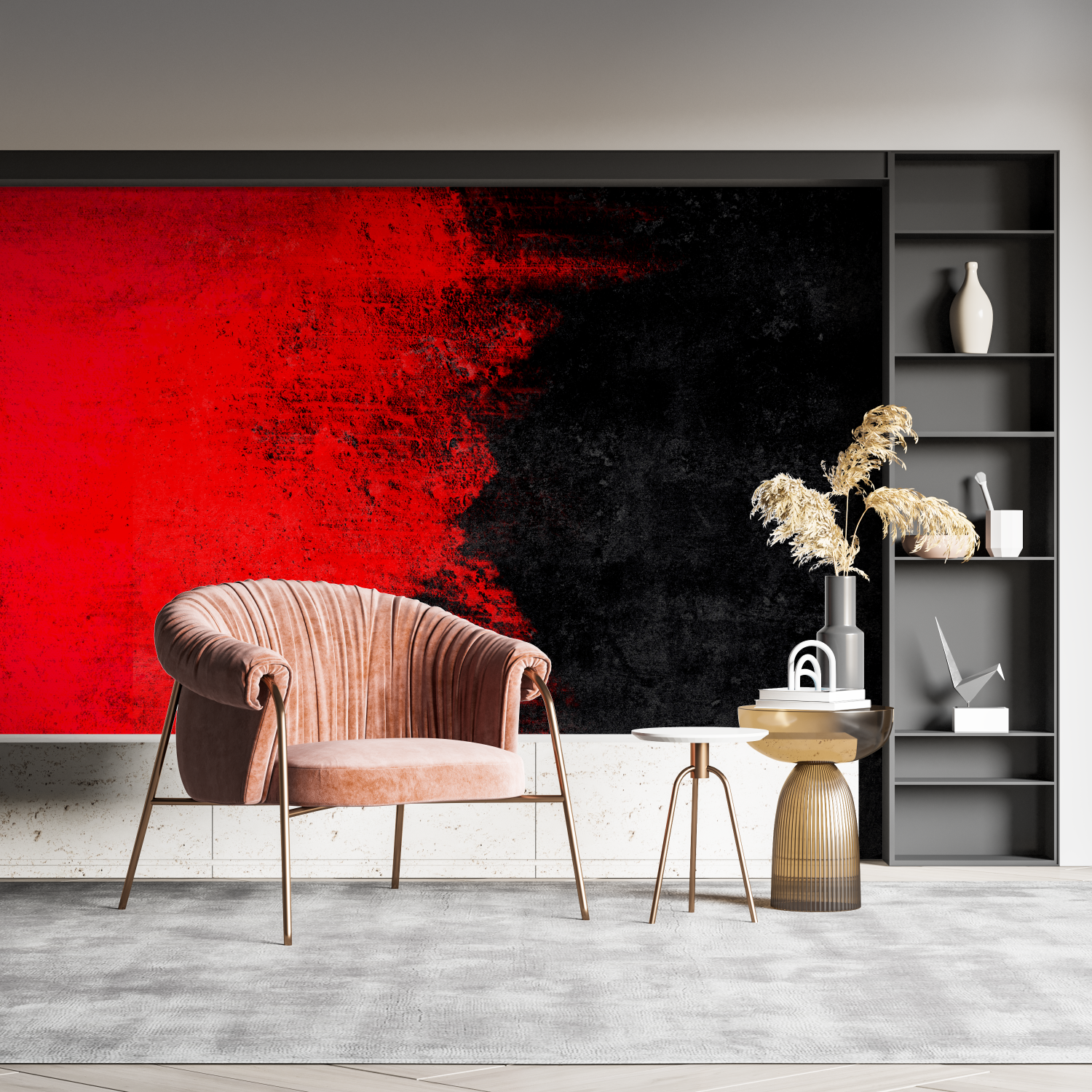 Black and Red Gradient Wallpaper | Murals Wallpaper