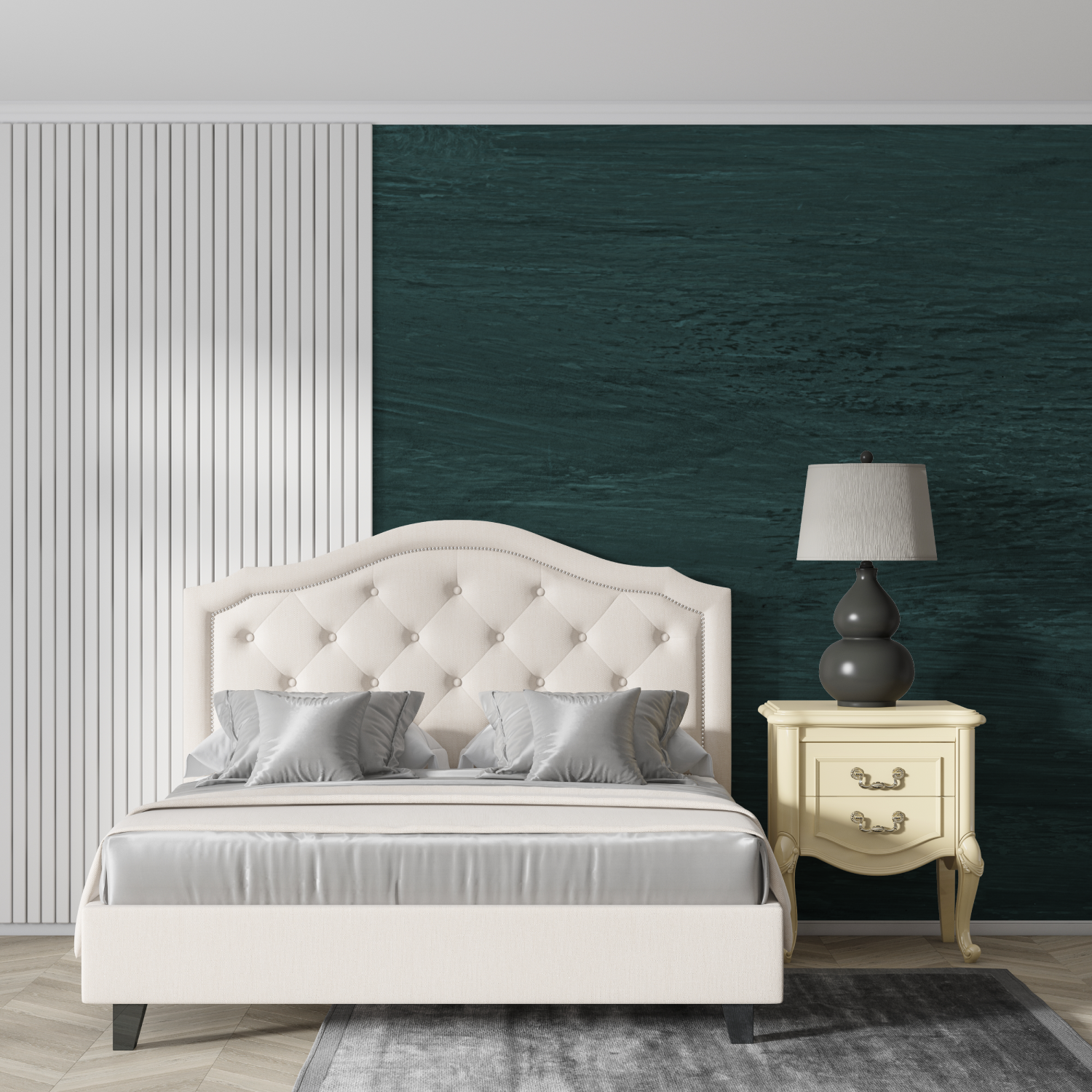 Green Living Room Wallpaper | Murals Wallpaper
