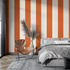 Orange Stripe Wallpaper | Murals Wallpaper