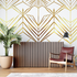 Art Deco Gold and White Wallpaper | Murals Wallpaper