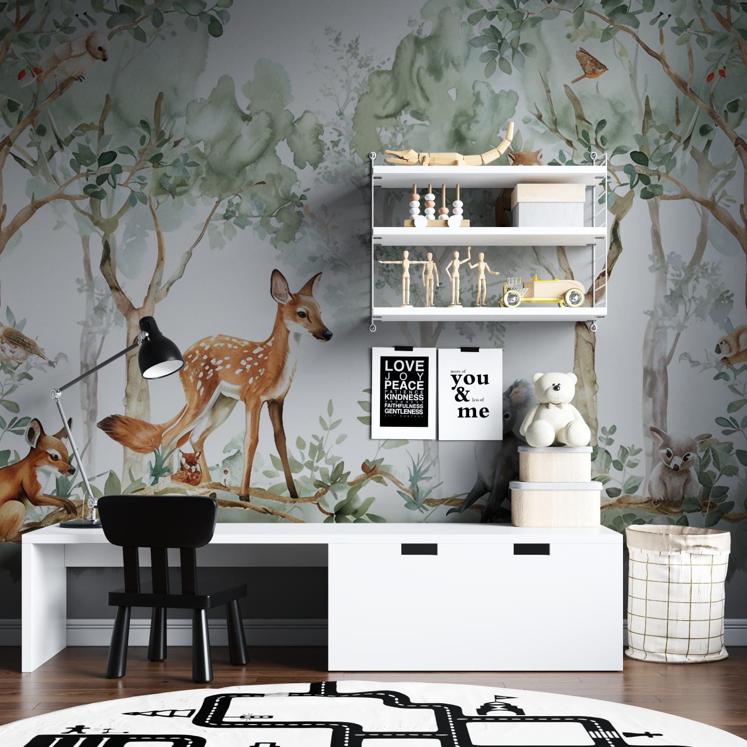 Forest Children's Bedroom Wallpaper | Murals Wallpaper