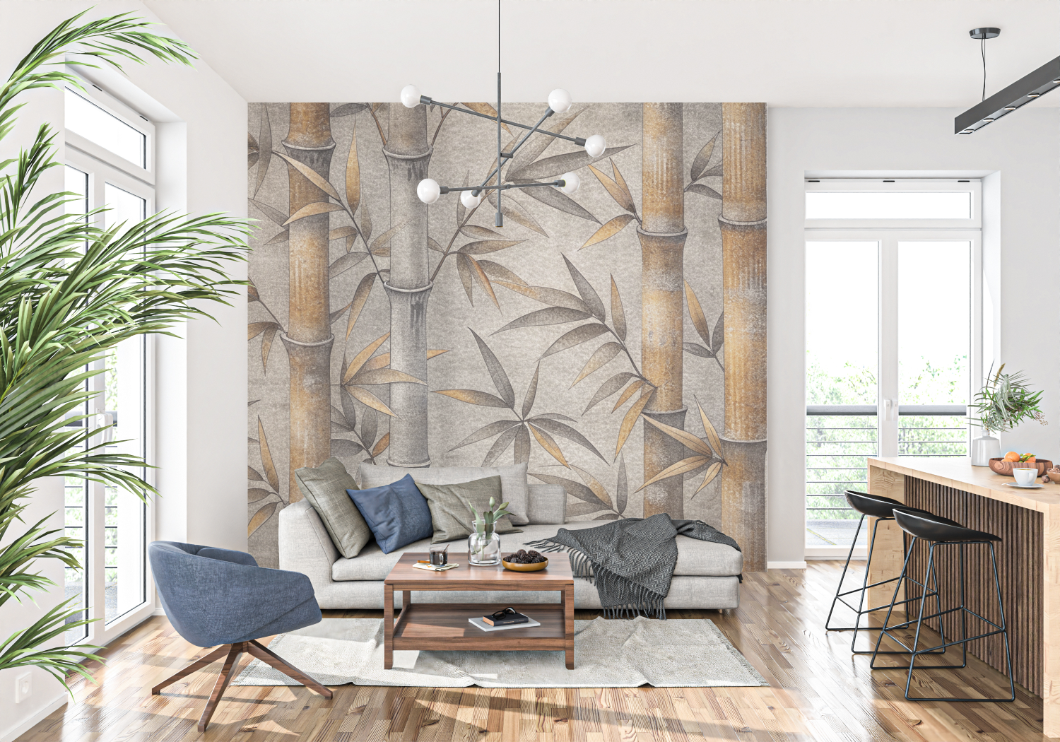 Vintage Bamboo Wallpaper | Murals Wallpaper