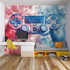 Watercolor Gamer Splash Wallpaper | Murals Wallpaper