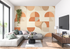 Orange Graphic Wallpaper | Murals Wallpaper