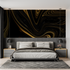 Black and Gold Wave Wallpaper | Murals Wallpaper
