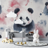 Scandinavian Panda Wallpaper | Murals Wallpaper