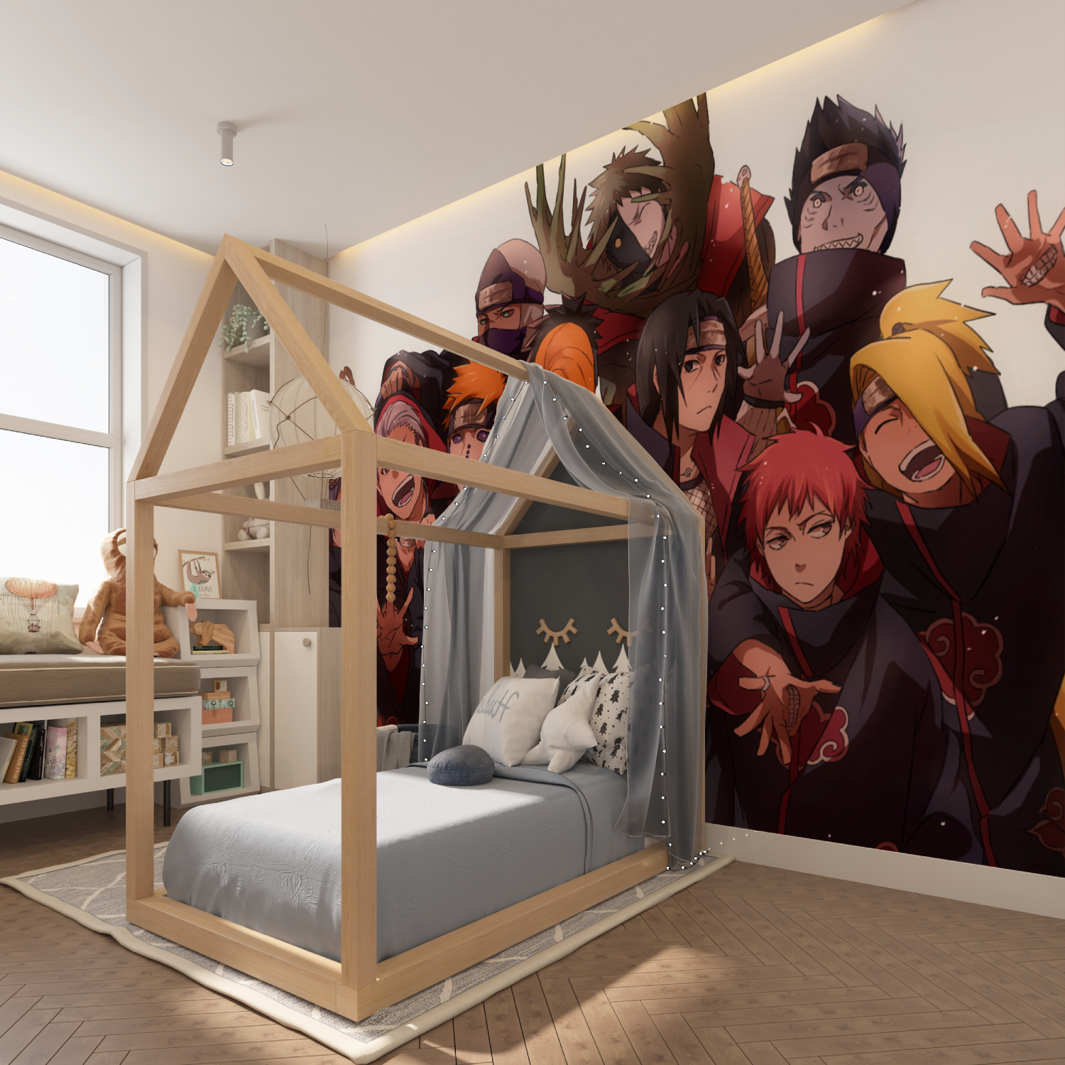 Naruto White Wallpaper | Murals Wallpaper