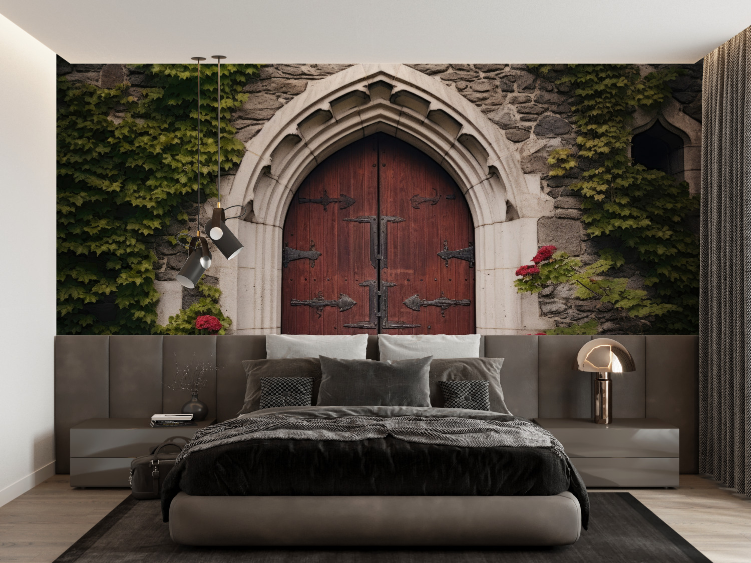 Vintage Door Trompe L'Oeil Wallpaper | Murals Wallpaper