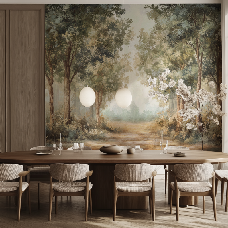Panoramic Tree Wallpaper | Murals Wallpaper
