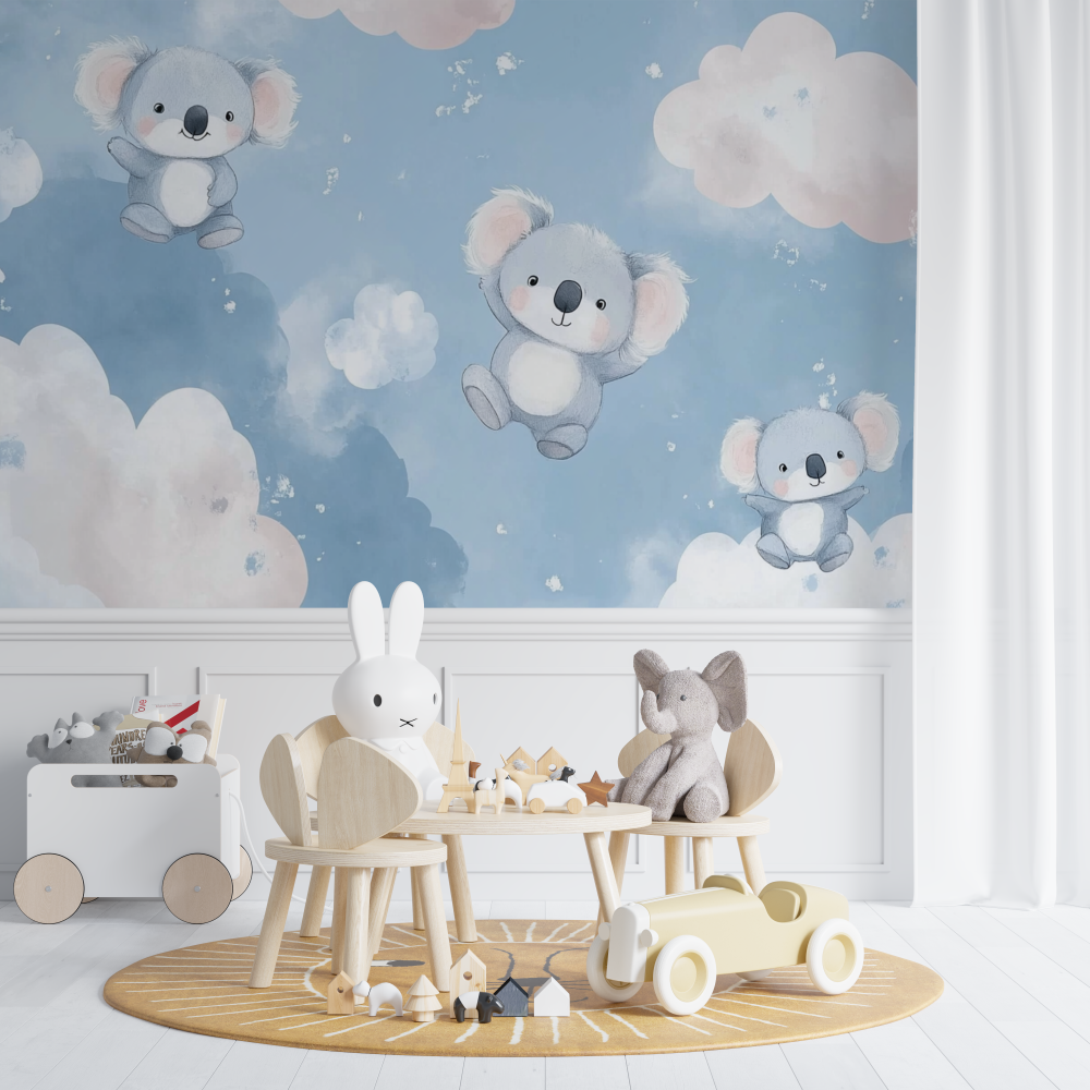 Koala Wallpaper on Pastel Sky Background | Murals Wallpaper