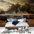Wallpaper Two Old American Cars | Murals Wallpaper
