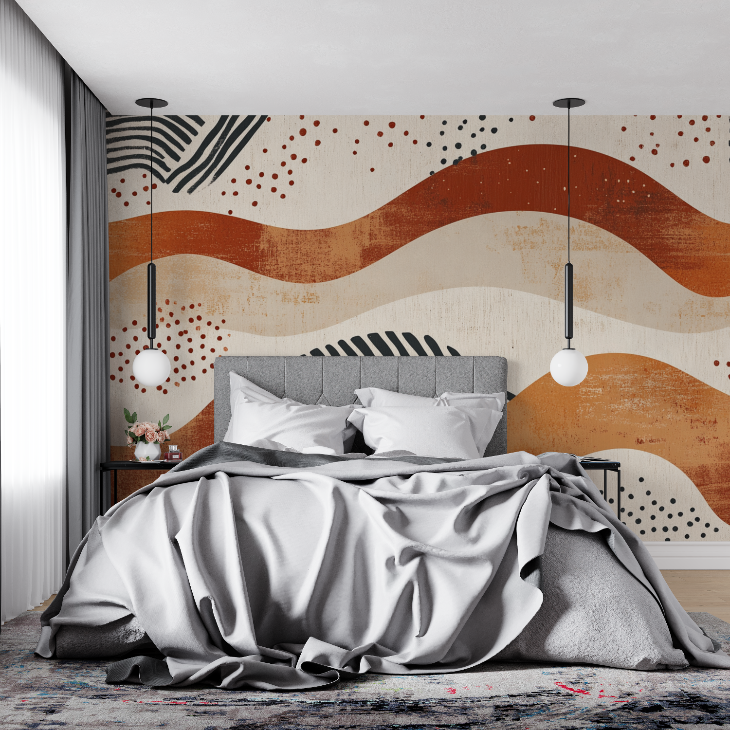 Tapete Terrakotta Inspiration Japandi 4murs