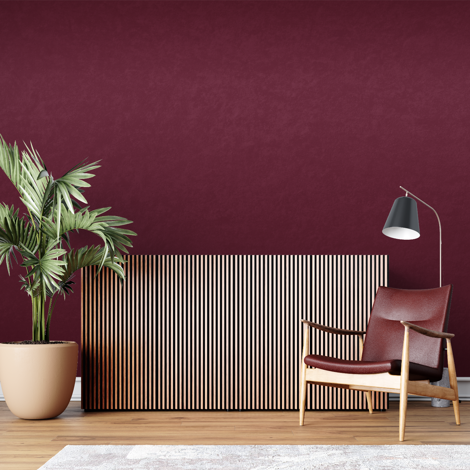 Red Non-Woven Wallpaper | Murals Wallpaper