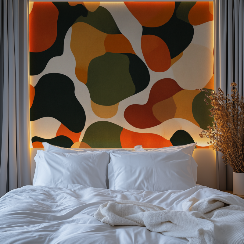 Papier peint vintage moche chambre premium