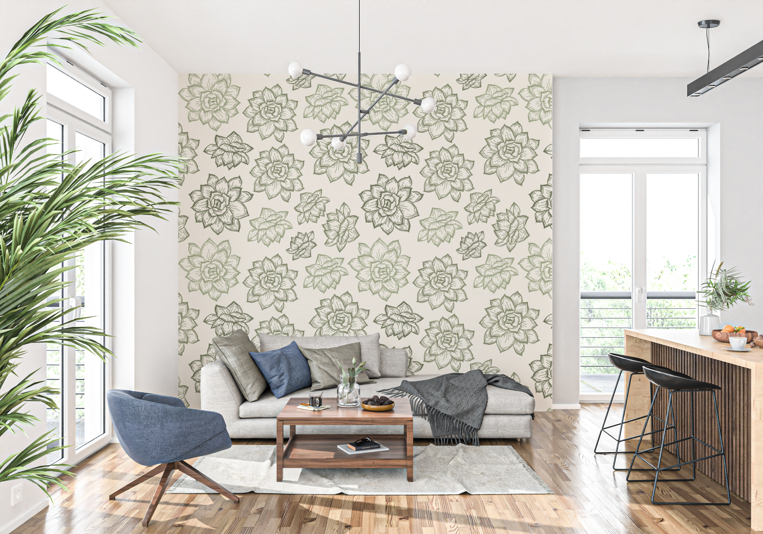 Green Kitchen Wallpaper | Murals Wallpaper