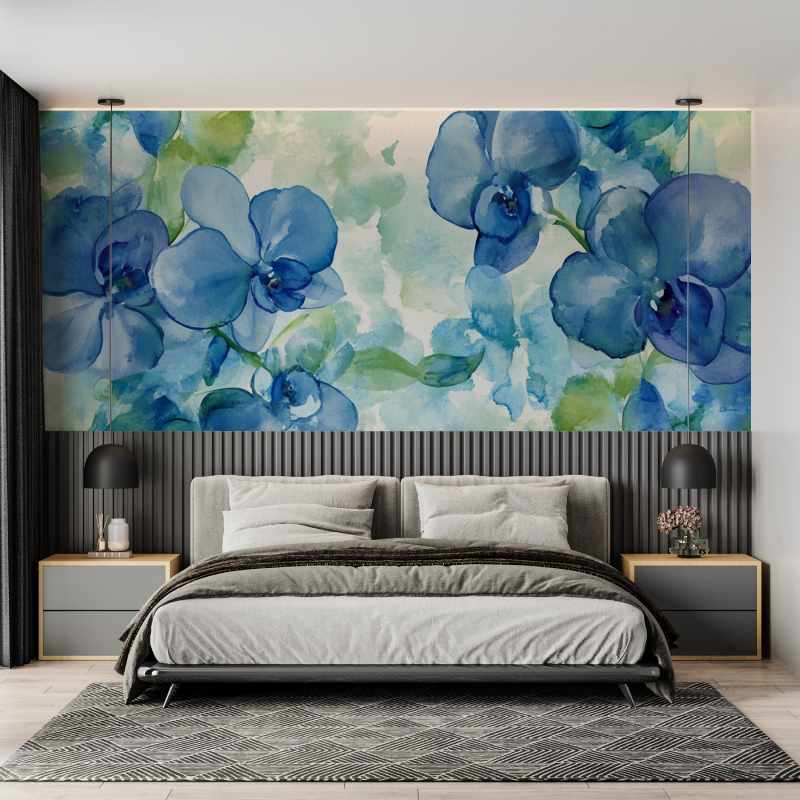 Elegant Orchid Watercolor Wallpaper | Murals Wallpaper
