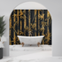 Gold Bamboo Wallpaper for Bathroom | Murals Wallpaper