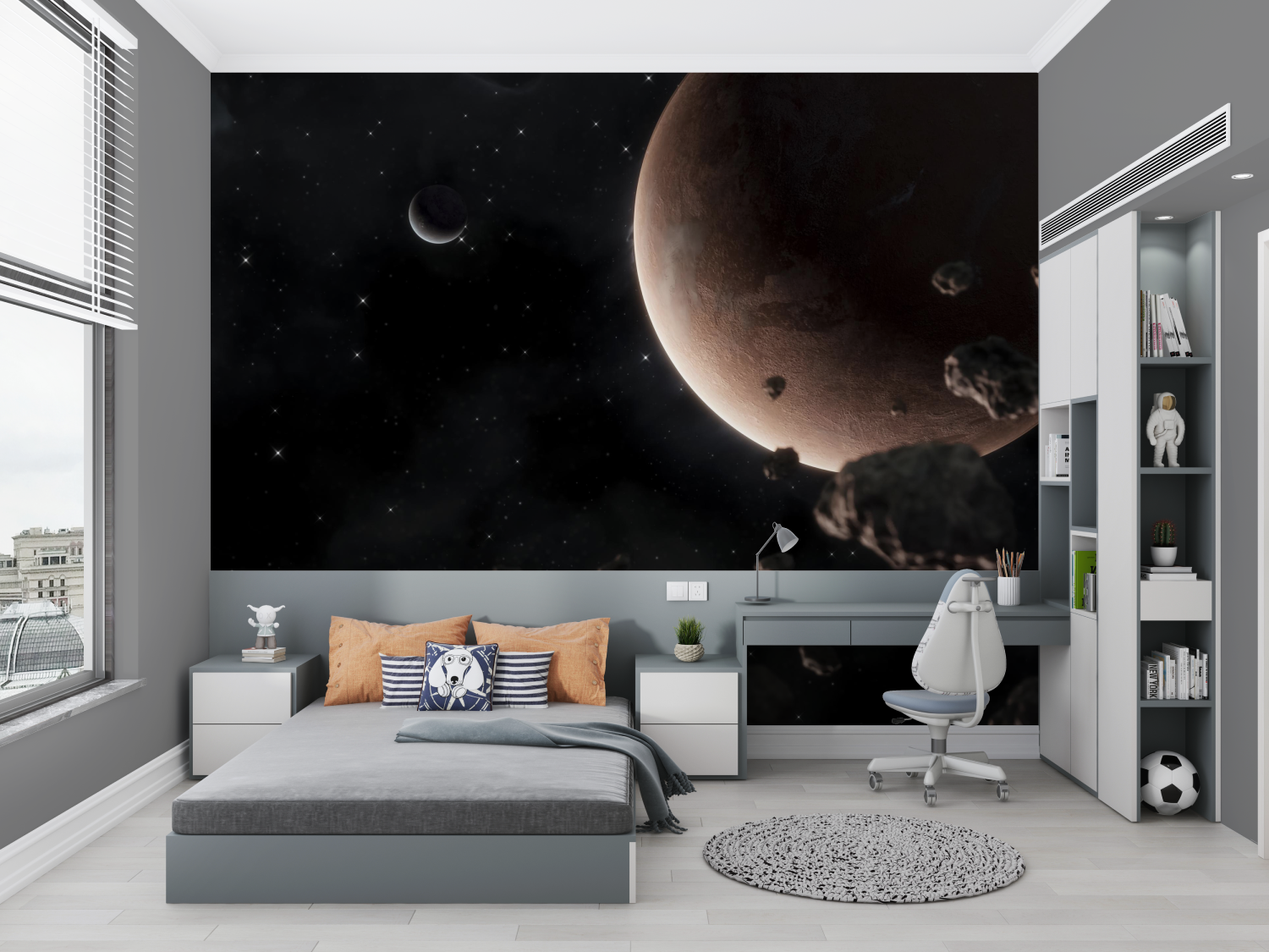 Adult Bedroom Space Wallpaper | Murals Wallpaper