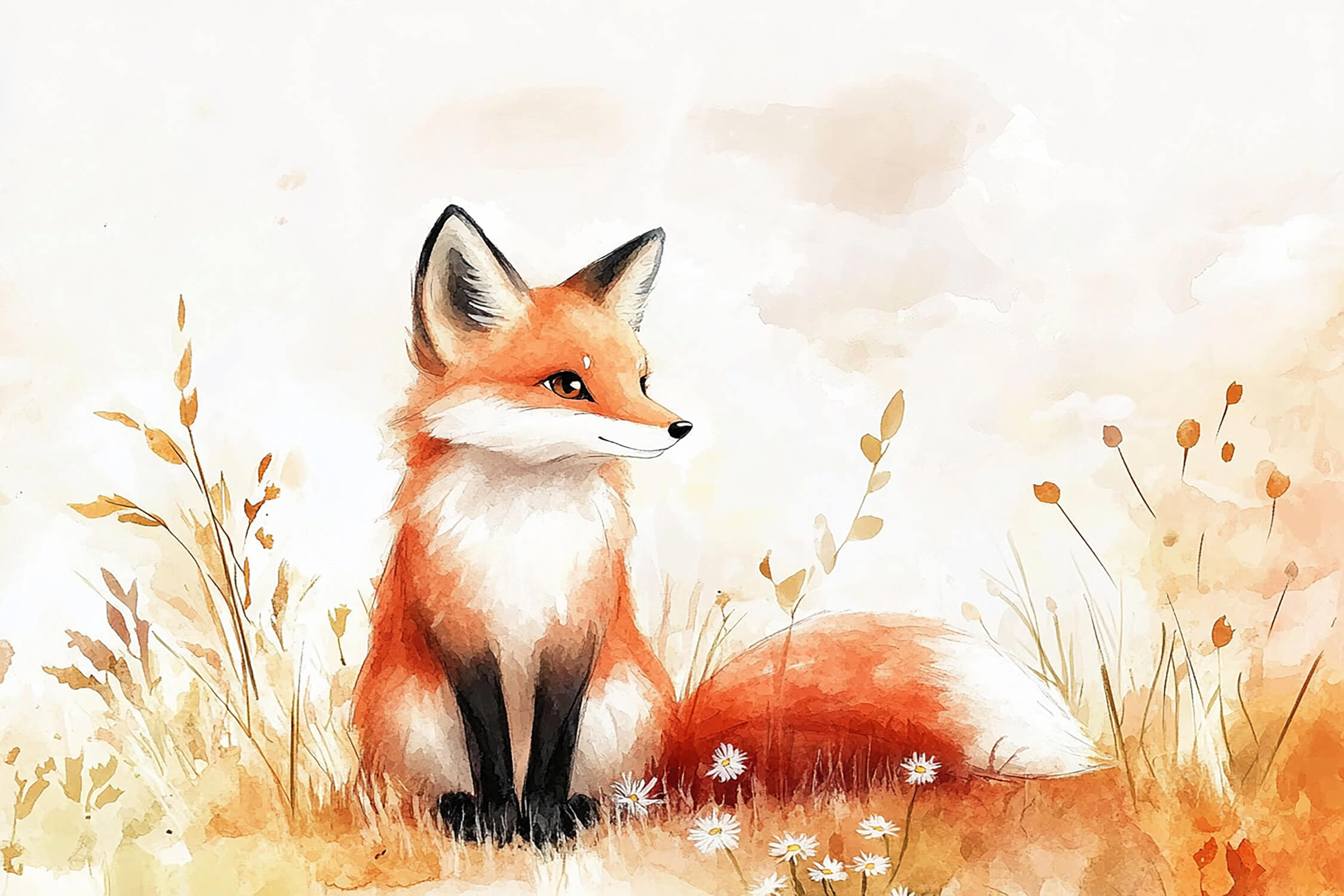 Fox Wallpaper for Baby Room | Murals Wallpaper