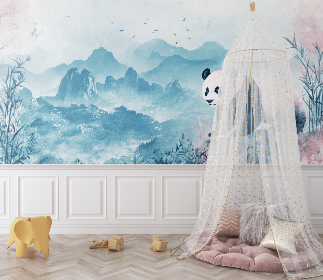 Panda Wallpaper and Soft Landscapes | Murals Wallpaper