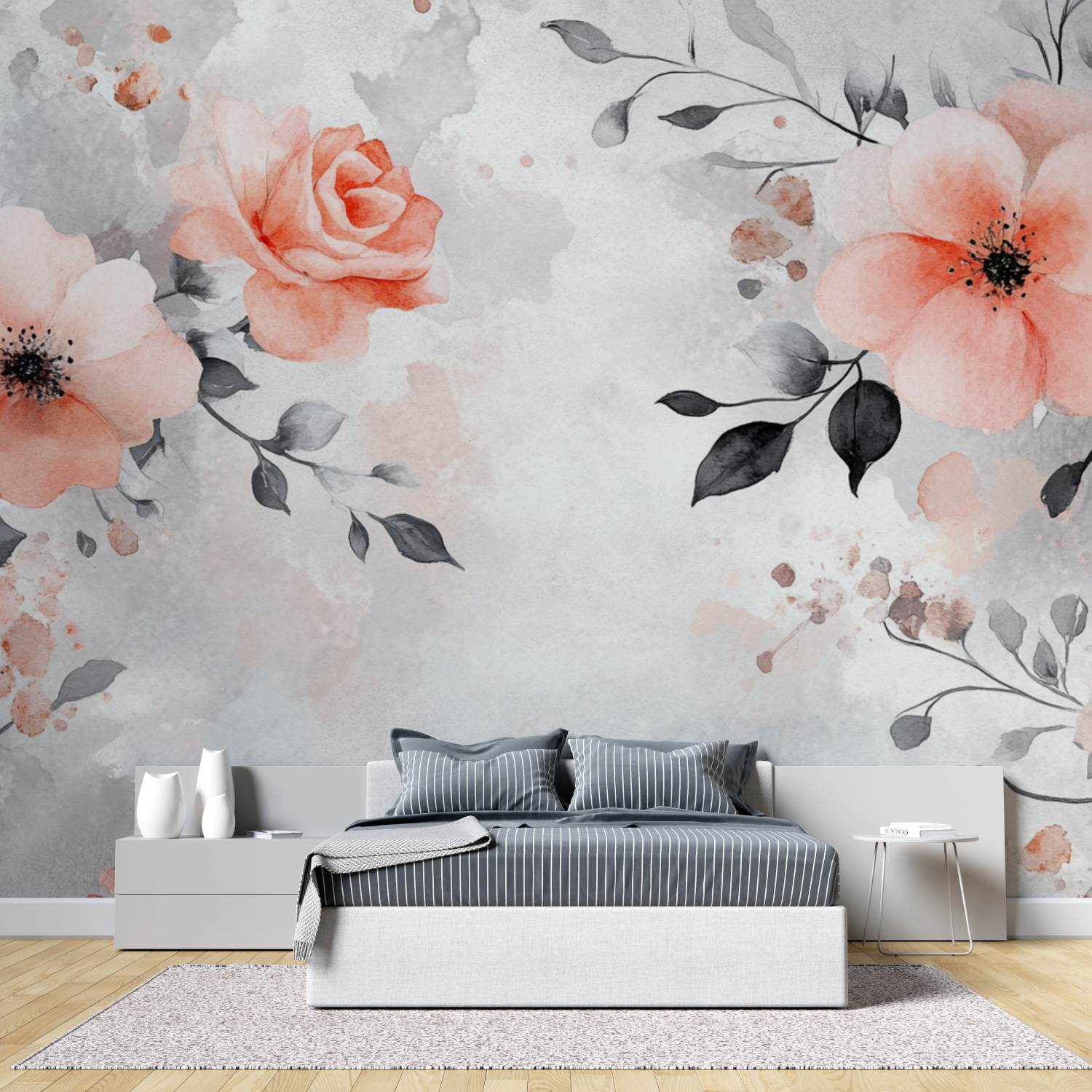 Watercolor Abstract Vegetation Wallpaper | Murals Wallpaper