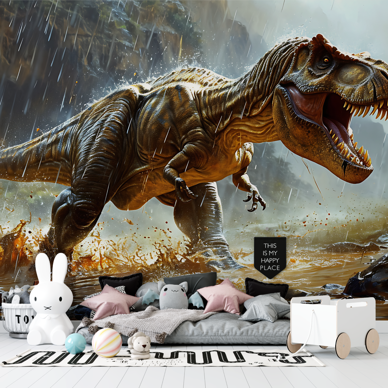 Starving T-Rex Dinosaur Wallpaper | Murals Wallpaper