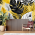 Gray Yellow Tropical Wallpaper | Murals Wallpaper