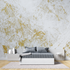 Papier Peint Blanc Doré - panoramique mural