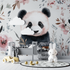 Bohemian Panda Wallpaper | Murals Wallpaper
