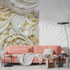 3D Gold Wallpaper | Murals Wallpaper