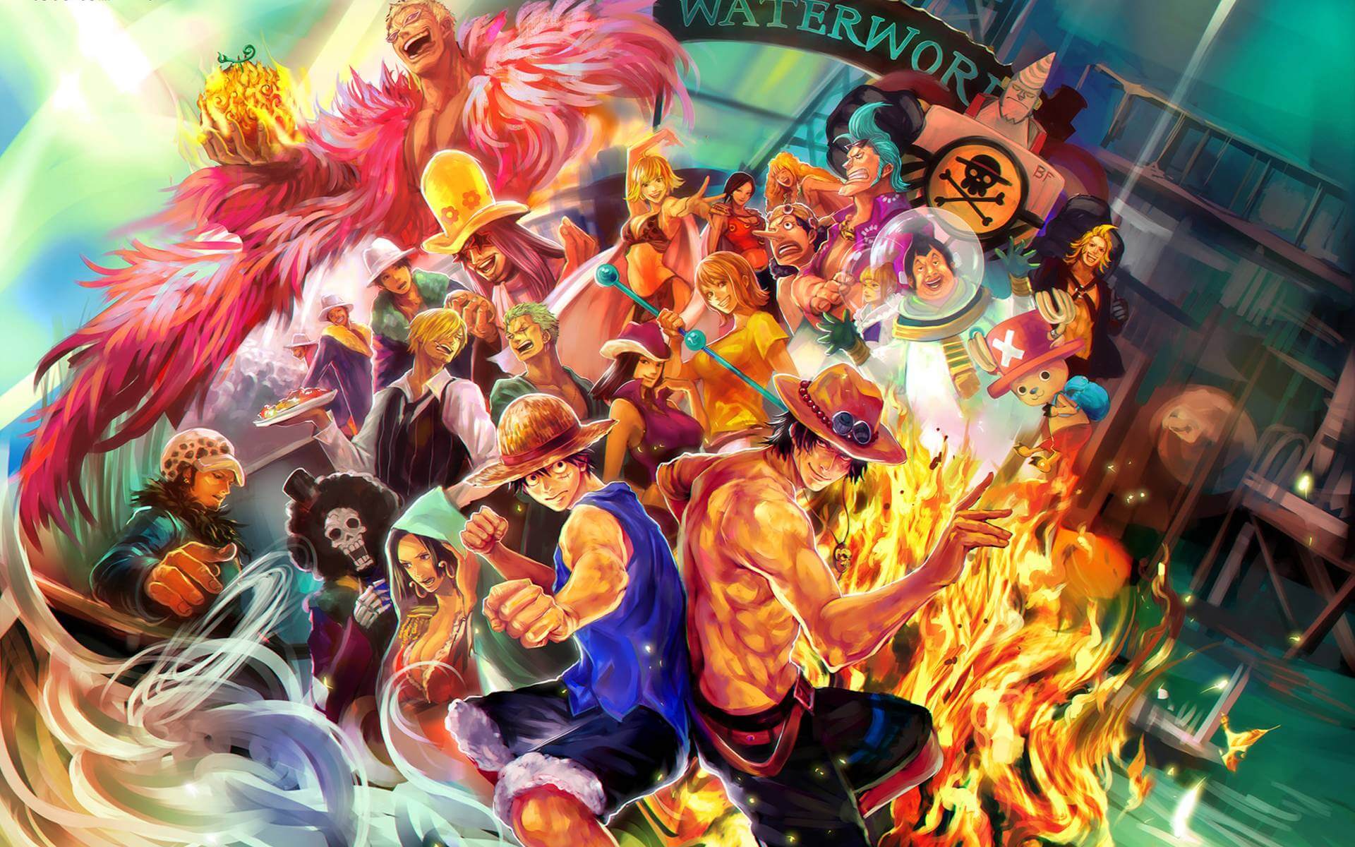One Piece Dressrosa Wallpaper | Murals Wallpaper
