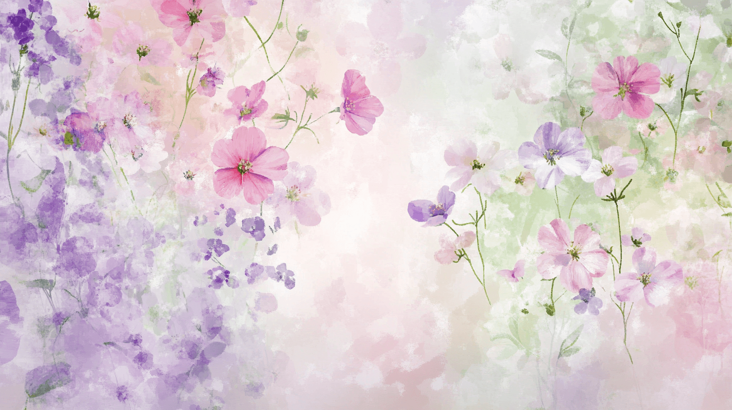 Papier Peint Fleur Bebe Fille