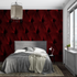 3D Black and Red Wallpaper | Murals Wallpaper