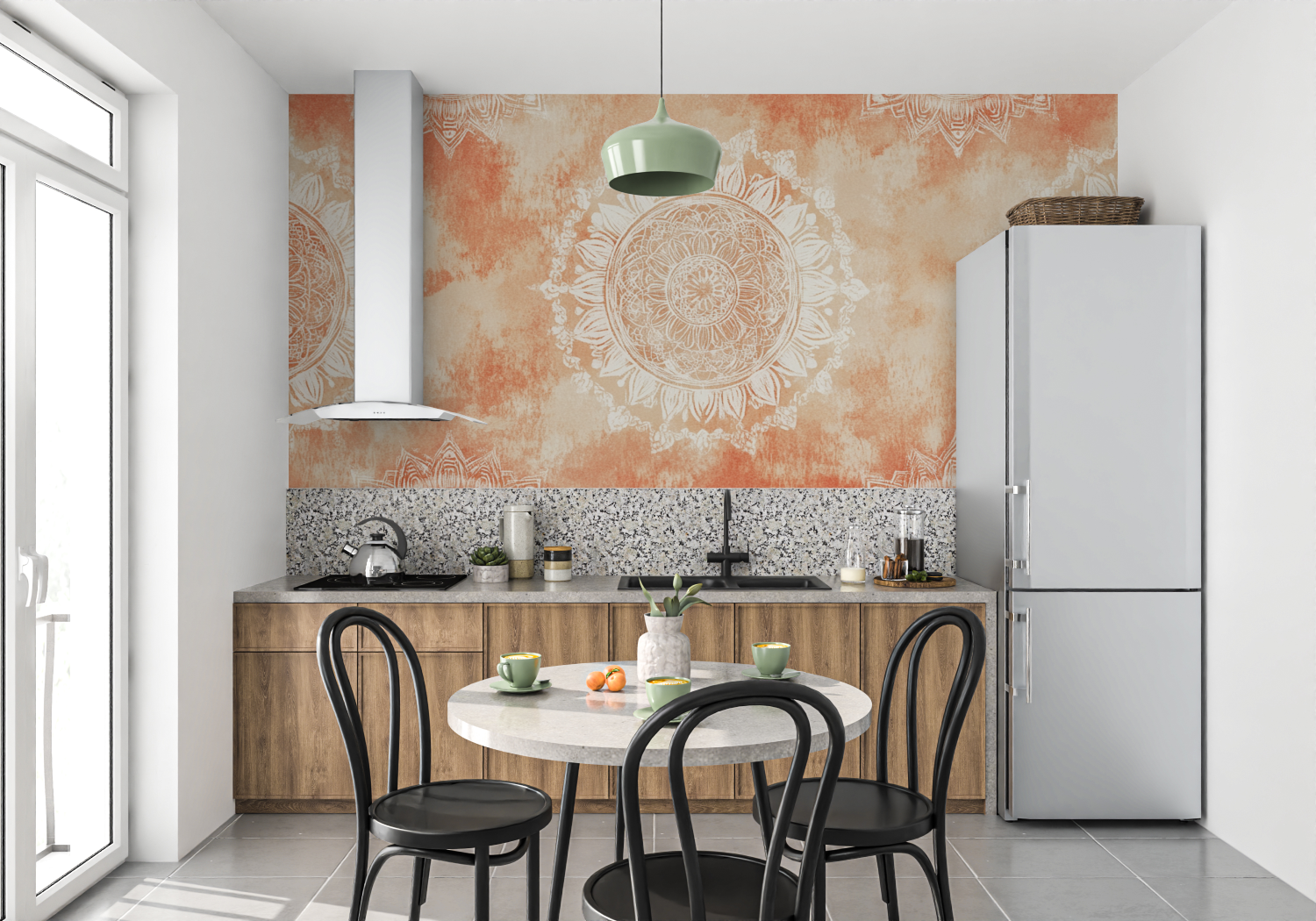 Terracotta Boho Chic Wallpaper | Murals Wallpaper