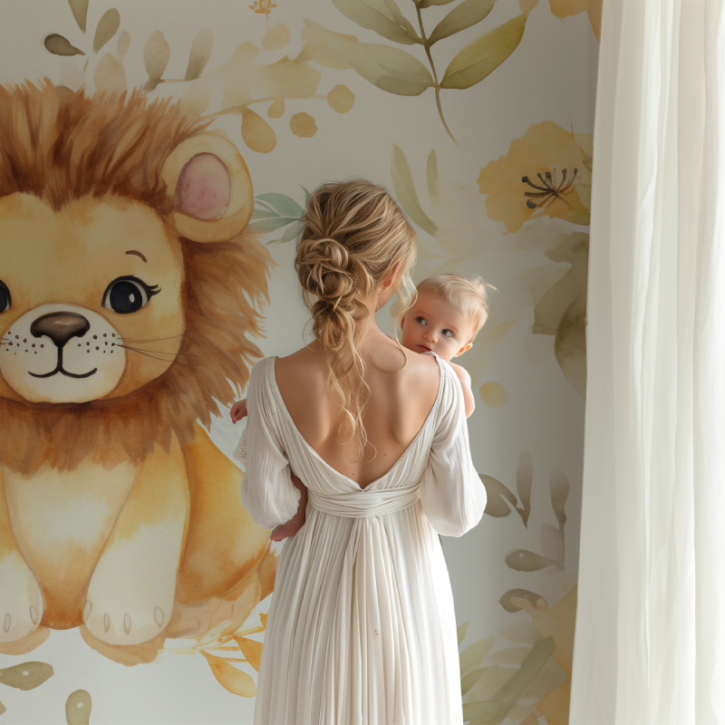 Panoramic Lion Wallpaper | Murals Wallpaper